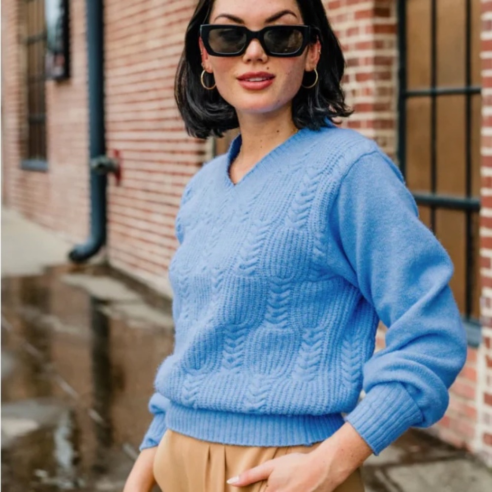 Able Lindsey Cable Pullover Sweater